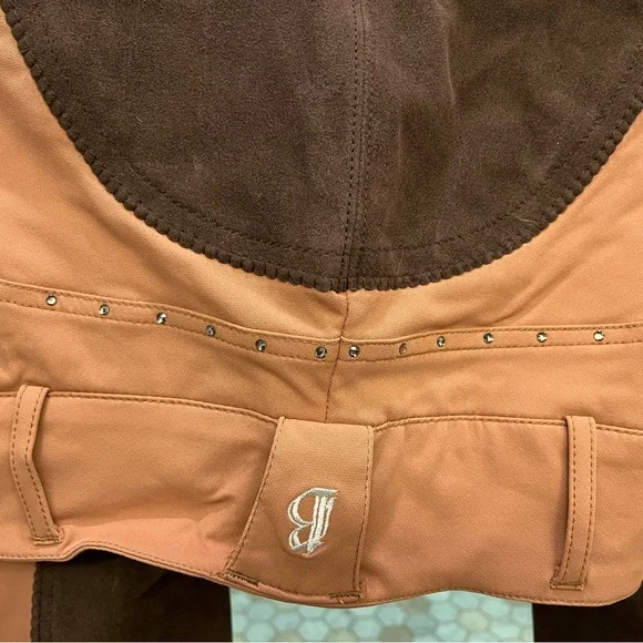 B Vertigo Women's Rachel Rhinestone Full Seat Breeches - High Waist - Picture 4 of 9
